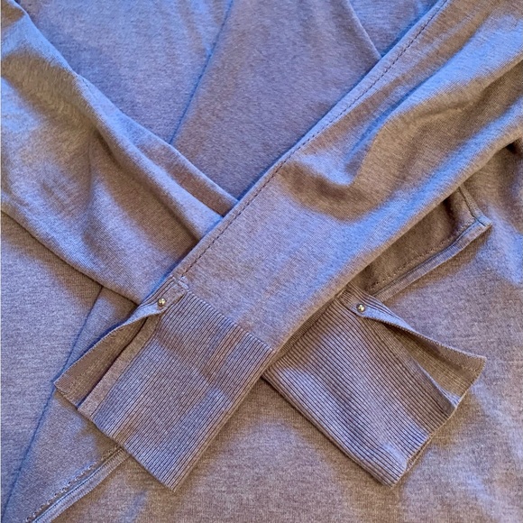 White House Black Market, cardigan, taupe. - Picture 6 of 9